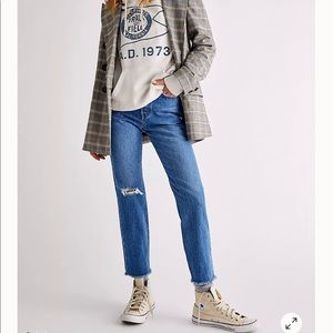 Levi’s free people wedgie straight crop